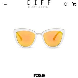 DIFF SUNGLASSES - Rose frame
